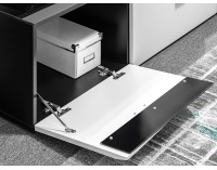 Obývacia stena Rake - čierna / biela