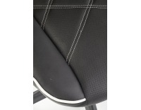 Kancelárske kreslo s podrúčkami Rambler - čierna / biela