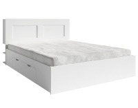 Posteľový rám s úložným priestorom Ramiak 160x200 cm - biela