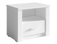 Nočný stolík (2 ks) Ramiak - biela