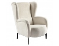 Kreslo (ušiak) Ramon - smotanová