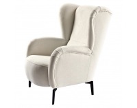 Kreslo (ušiak) Ramon - smotanová