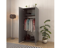 Dvojdverová šatníková skriňa Ramsa 2 - grafit