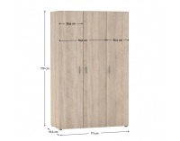 Študentská zostava Ramsa - dub sonoma / biela