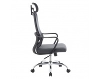 Kancelárske kreslo Randy - čierna / sivá / chróm