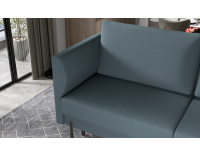 Rozkladacia pohovka s úložným priestorom Rasler - svetlosivá