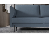 Rozkladacia pohovka s úložným priestorom Rasler - svetlosivá