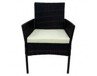 Záhradný nábytok z umelého ratanu Ratana 2 New - čierna / béžová
