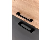 Štvordverová komoda Raven KM2 - dub artisan / čierna