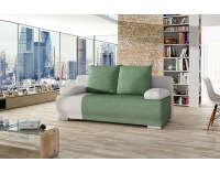 Rozkladacia pohovka s úložným priestorom Real - mentolová / biela