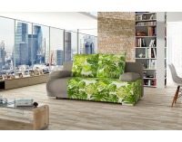 Rozkladacia pohovka s úložným priestorom Real - vzor / béžová