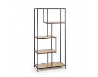 Regál REG-18 - dub sonoma / čierna