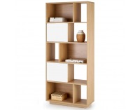 Regál Reg-22 - dub zlatý / biela