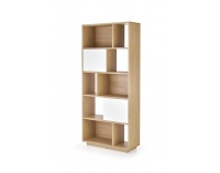 Regál Reg-22 - dub zlatý / biela