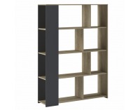 Regál Huron - dub sonoma / sivá