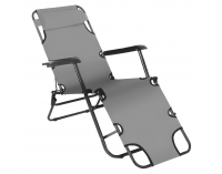 Záhradné lehátko Reged - sivá
