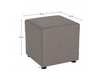 Taburetka Regor - sivobéžová taupe (Twist 03)