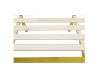 Manželská posteľ s roštom Reina 160x200 cm - zlatá