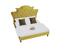 Manželská posteľ s roštom Reina 180x200 cm - zlatá