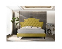 Manželská posteľ s roštom Reina 180x200 cm - zlatá