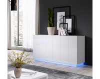 Dvojdverová komoda Reja KOM2D - biely lesk