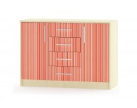 Komoda Simba - rainbow oranžový