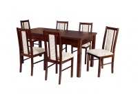 Jedálenský set Zostava 10 1+6 - orech