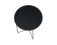 Príručný stolík s odnímateľnou táckou Render - čierna