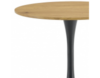 Okrúhly jedálenský stôl Reventon New 110 - dub / čierna