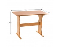 Jedálenský stôl Revik 100x60 cm - jelša