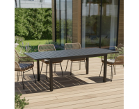 Záhradný rozkladací stôl Riko 160/240 - čierna