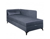 Jednolôžková posteľ (váľanda) s úložným priestorom Rinun - modrá