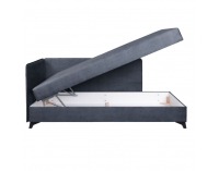 Jednolôžková posteľ (váľanda) s úložným priestorom Rinun - modrá