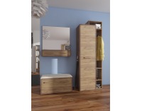 Šatníková skriňa Rio RIO-24 2D P - craft tobaco / craft zlatý