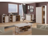 Obývacia izba Rio - dub burgundský / biela