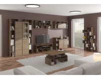 Šatníková skriňa Rio RIO-24 2D P - craft tobaco / craft zlatý