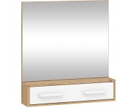 Zrkadlo na stenu Rio RIO-10 - dub artisan / biela