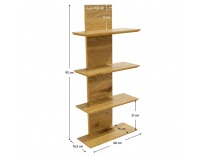 Závesná polica Robus - dub