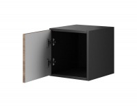 Skrinka na stenu Roco RO5 - antracit / dub wotan