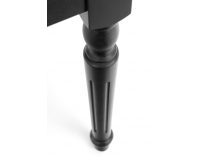 Rozkladací jedálenský stôl Rococo - tmavý dub / čierna