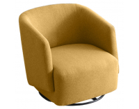 Dizajnové otočné kreslo Rodon - žltá