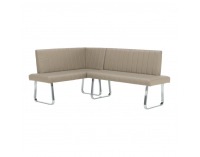 Rohová lavica do kuchyne Emori Set P - sivohnedá