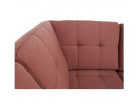 Rohová sedačka s rozkladom a úložným priestorom Byron L - lososová / sivá / svetlosivá / čierna