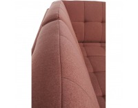 Rohová sedačka s rozkladom a úložným priestorom Byron L - lososová / sivá / svetlosivá / čierna