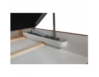 Rohová sedačka s rozkladom a úložným priestorom Byron P - lososová / sivá / svetlosivá / čierna