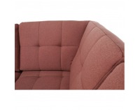 Rohová sedačka s rozkladom a úložným priestorom Byron P - lososová / sivá / svetlosivá / čierna