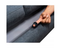 Rohová sedačka s rozkladom a úložným priestorom Coper L - sivá