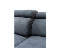 Rohová sedačka s rozkladom a úložným priestorom Coper P - sivá