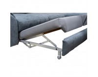 Rohová sedačka s rozkladom a úložným priestorom Coper P - sivá