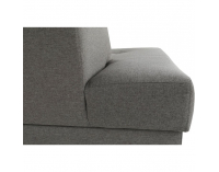 Rohová sedačka s rozkladom a úložným priestorom Konkord L - svetlohnedá / orech